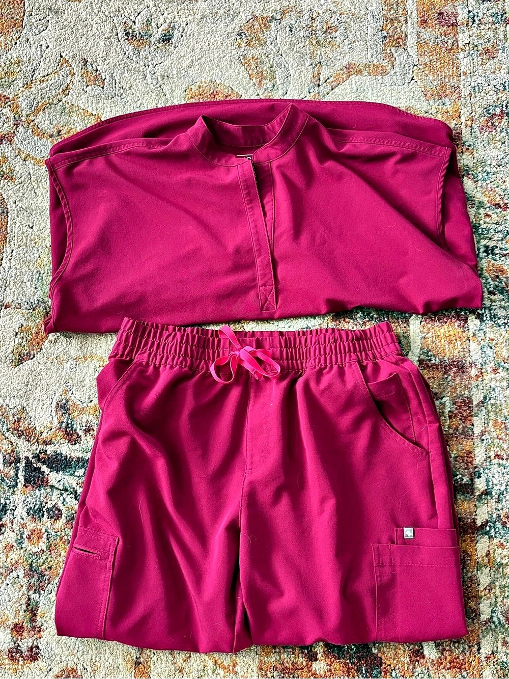 FIGS XL Matching Set - Dark Magenta